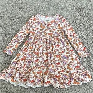 Dream Big Little Bamboo Thanksgiving Pie Skater Dress